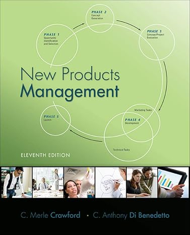 Test Bank for New Products Management 11th Edition by Crawford
