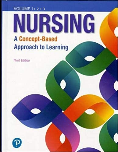Test Bank for Nursing A Concept Based Approach to Learning Volume I.II and III 1st Edition by Pearson Services