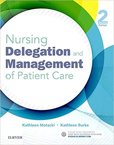 Test Bank for Nursing Delegation and Management of Patient Care 2nd Edition by Kathleen Motacki RN MSN