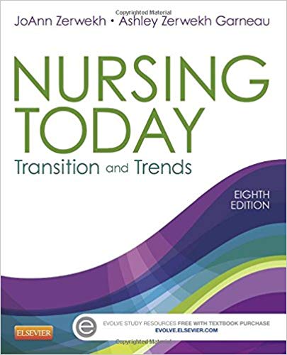 Test Bank for Nursing Today Transition and Trends 8th Edition by Zerwekh