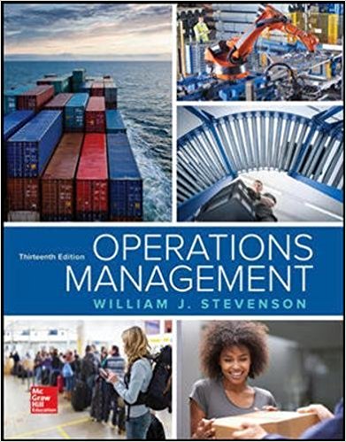Test Bank for Operations Management 13th Edition by William J Stevenson