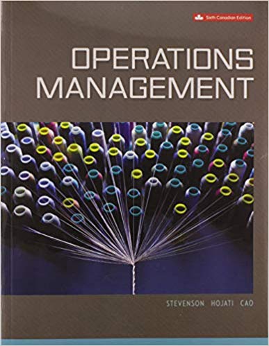 Test Bank for Operations Management 6th Canadian Edition by William J Stevenson