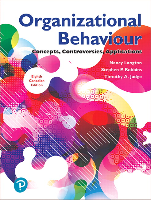 Test Bank for Organizational Behaviour Concepts Controversies Applications 8th Canadian Edition by Nancy Langton
