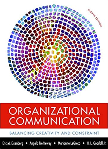 Test Bank for Organizational Communication 8th Edition by Eric M. Eisenberg