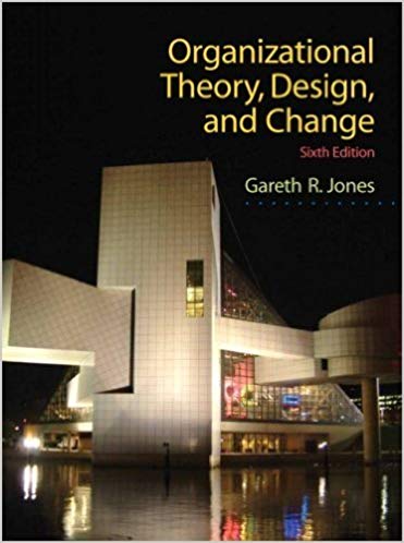 Test Bank for Organizational Theory Design and Change 6th Edition by Gareth R. Jones