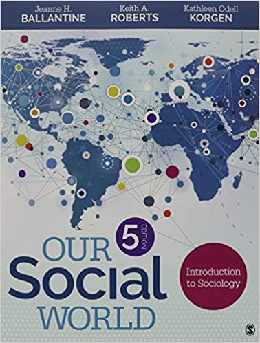Test Bank for Our Social World 5th Edition by Jeanne H. Ballantine