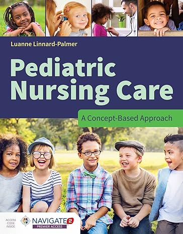 Test Bank for Pediatric Nursing Care A Concept Based Approach 1st Edition by Luanne Linnard Palmer