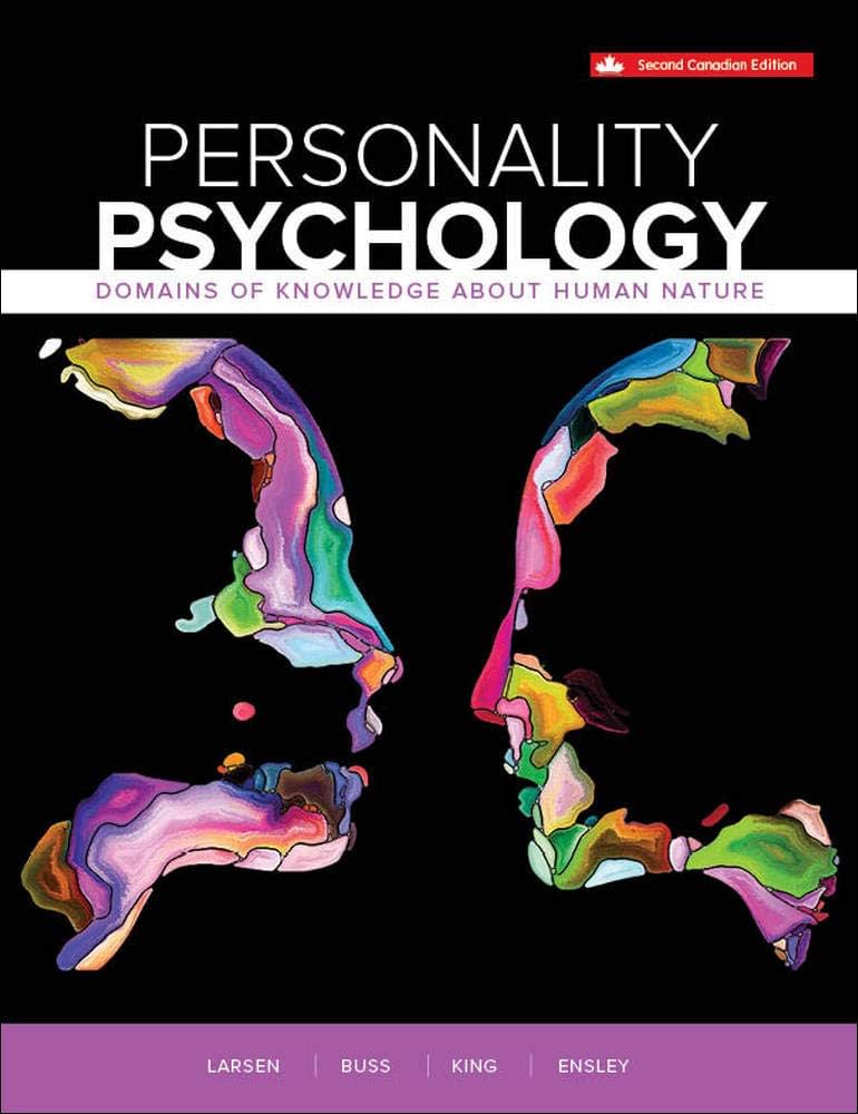 Test Bank for Personality Psychology 2nd Canadian Edition by Randy Larsen