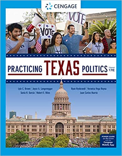 Test Bank for Practicing Texas Politics Enhanced 17th Edition by Lyle Brown