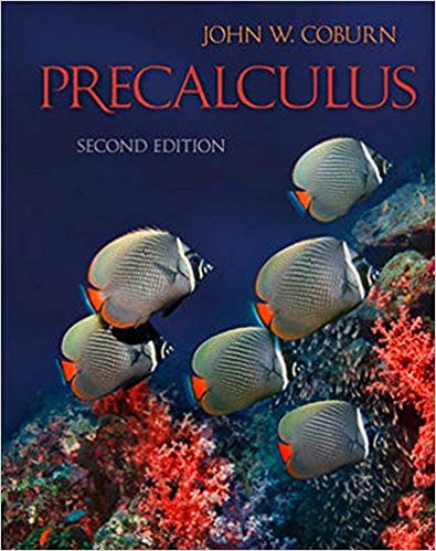 Test Bank for Precalculus 2nd Edition by John W. Coburn