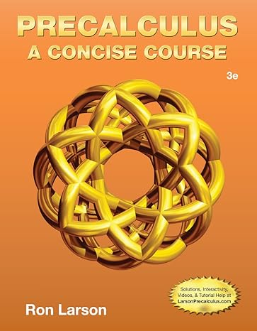 Test Bank for Precalculus A Concise Course 3rd Edition by Ron Larson