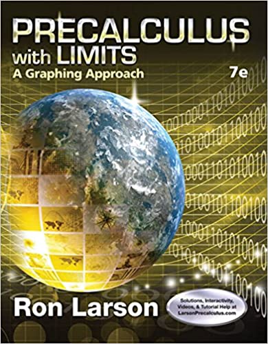 Test Bank for Precalculus with Limits A Graphing Approach 7th Edition by LARSON