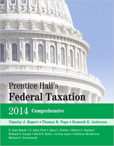 Test Bank for Prentice Halls Federal Taxation 2014 Comprehensive 27th Edition by Timothy J. Rupert