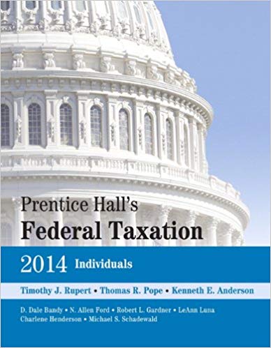 Test Bank for Prentice Halls Federal Taxation 2014 Individuals 27th Edition by Timothy J. Rupert