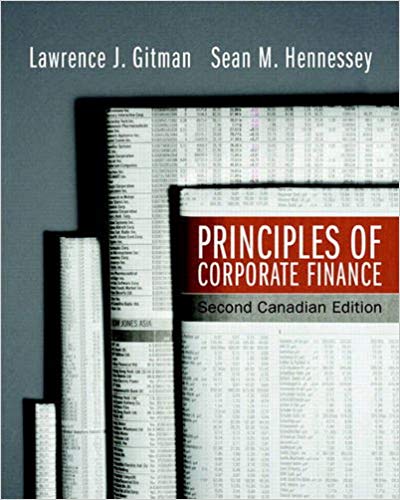 Test Bank for Principles of Corporate Finance 2nd Canadian Edition by Lawrence J. Gitman