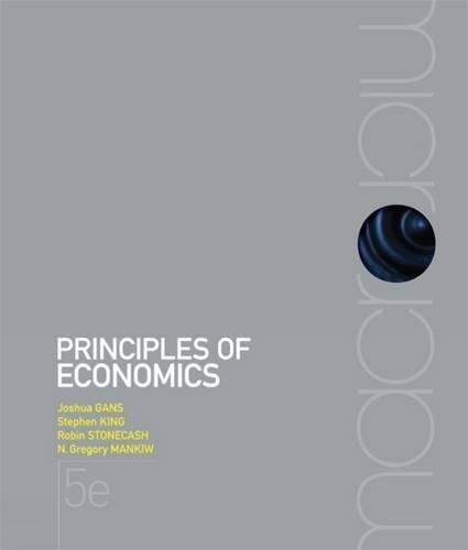 Test Bank for Principles of Economics 5th Edition by Joshua Gans