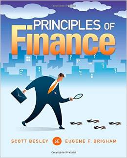 Test Bank for Principles of Finance 6th Edition by Scott Besley Eugene F. Brigham