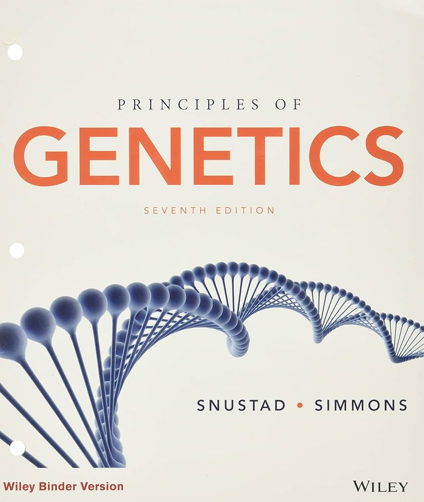 Test Bank for Principles of Genetics Binder Ready Version 7th Edition by Snustad Simmons