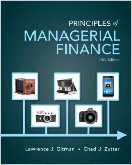 Test Bank for Principles of Managerial Finance 14th Edition by Lawrence J. Gitman
