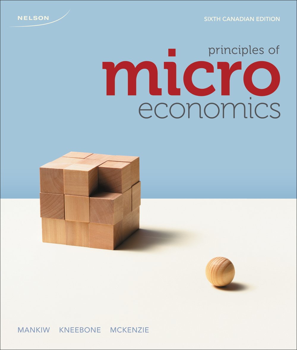 Test Bank for Principles of Microeconomics 6th Canadain Edition by N. Gregory Mankiw