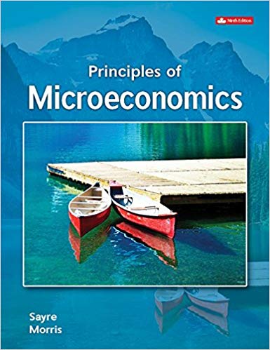 Test Bank for Principles of Microeconomics 9th Edition by John Sayre Alan Morris