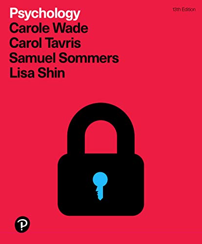 Test Bank for Psychology 13th Edition by Carole Wade