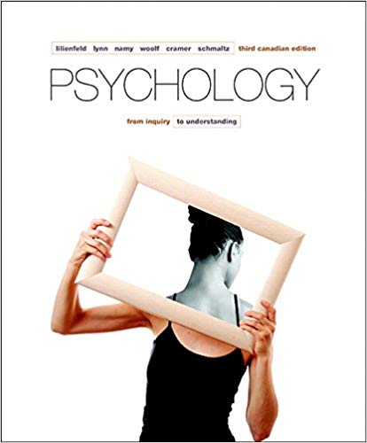 Test Bank for Psychology From Inquiry to Understanding 3rd Canadian Edition by Steven J Lynn