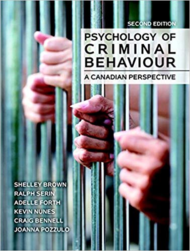 Test Bank for Psychology of Criminal Behaviour A Canadian Perspective 2nd Edition by Shelley Brown