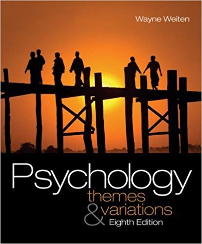 Test Bank for Psychology Themes and Variations 8th Edition by Wayne Weiten