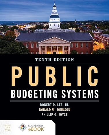 Test Bank for Public Budgeting Systems 10th Edition by Robert D. Lee Jr