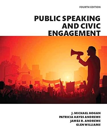 Test Bank for Public Speaking and Civic Engagement 4th Edition by J. Michael Hogan