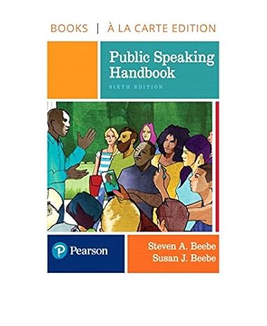 Test Bank for Public Speaking Handbook 6th Edition by Steven A. Beebe