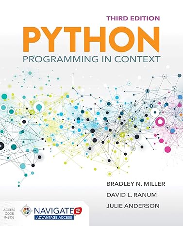 Test Bank for Python Programming in Context 3rd Edition by Bradley N. Miller