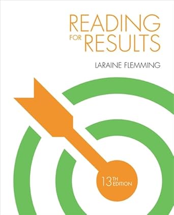 Test Bank for Reading for Results 13th Edition by Laraine E. Flemming