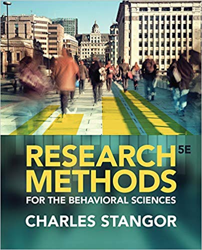 Test Bank for Research Methods for the Behavioral Sciences 5th Edition by Charles Stangor