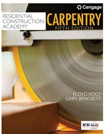 Test Bank for Residential Construction Academy Carpentry 5th Edition by Floyd Vogt