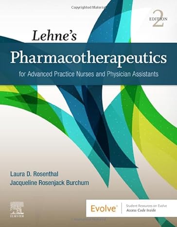 Test Bank for Rosenthal 2e Lehnes Pharmacotherapeutics for Advanced Practice Nurses