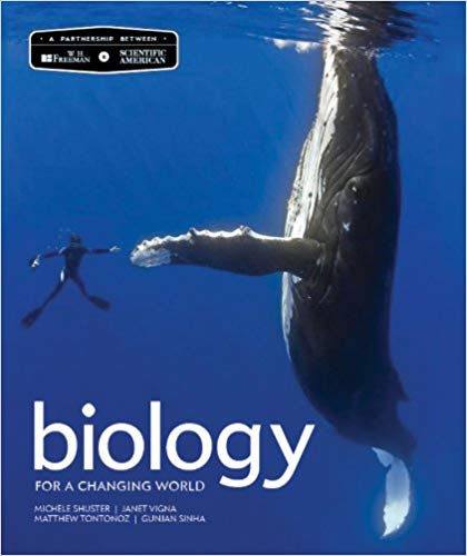 Test Bank for Scientific American Biology for a Changing World 2nd Edition by Michele Shuster