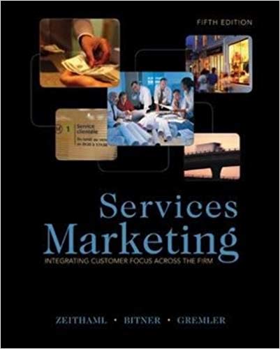 Test Bank for Services Marketing 5th Edition by Valarie A. Zeithaml