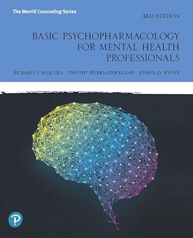 Test Bank for Sinacola 3e Basic Psychopharmacology for Mental Health Professionals 3e