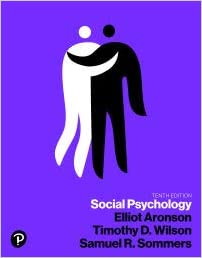 Test Bank for Social Psychology 10th Edition by Elliot Aronson