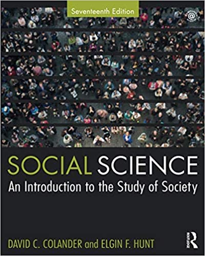 Test Bank for Social Science 17th Edition by David Colander