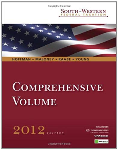 Test Bank for South Western Federal Taxation 2012 Comprehensive by William H. Hoffman