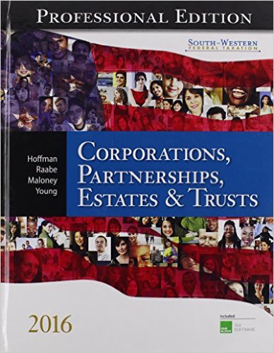 Test Bank for South Western Federal Taxation 2016 Corporations 39th Edition by Hoffman
