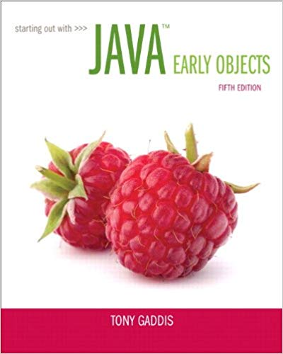 Test Bank for Starting Out with Java Early Objects 5th Edition by Tony Gaddis