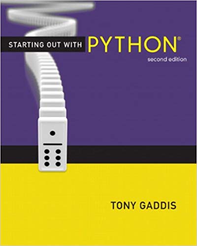 Test Bank for Starting Out with Python 2nd Edition by Tony Gaddis
