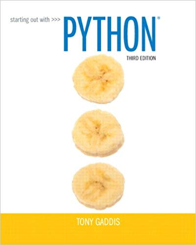 Test Bank for Starting Out with Python 3rd Edition by Tony Gaddis