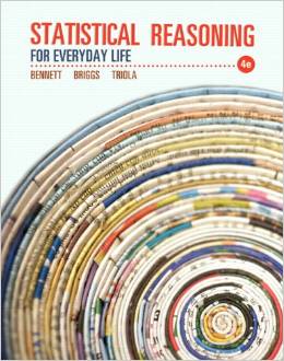 Test Bank for Statistical Reasoning for Everyday Life 4th Edition by Jeff Bennett