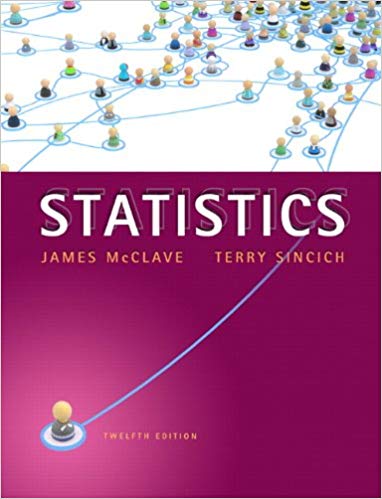 Test Bank for Statistics 12th Edition by James T. McClave