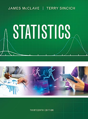 Test Bank for Statistics 13th Edition by James T. McClave